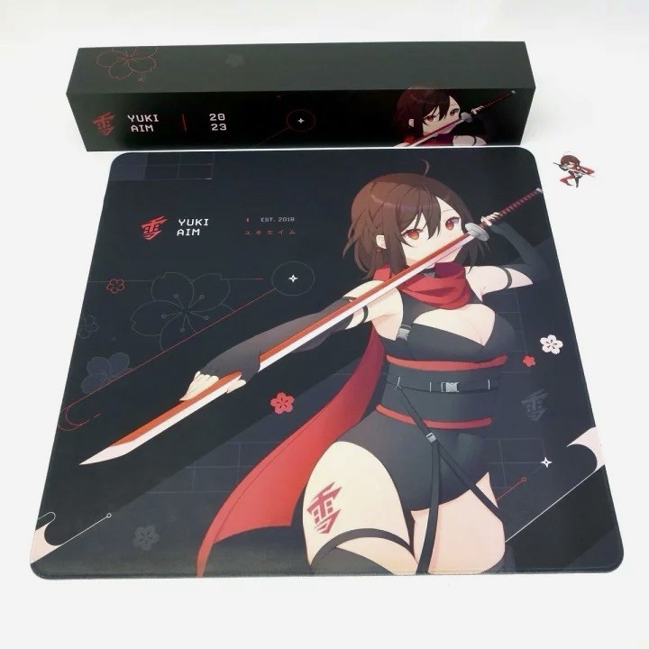 Yuki Aim 2023 gaming mouse pad Katana L size 50×50cm [NEW]