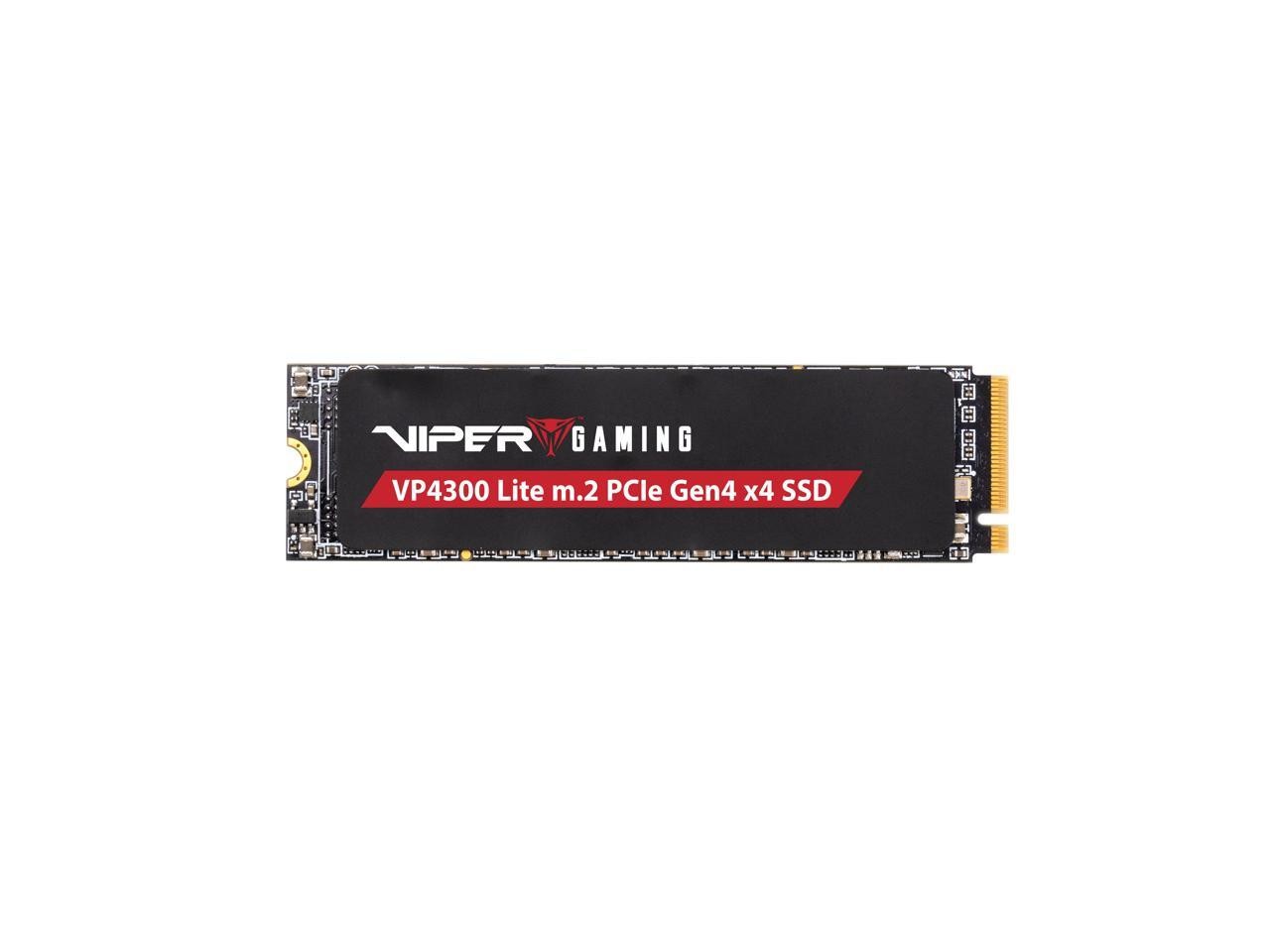 Patriot Viper VP4300 Lite 500GB M.2 PCIe Gen 4 x4 SSD, Solid State Drive -