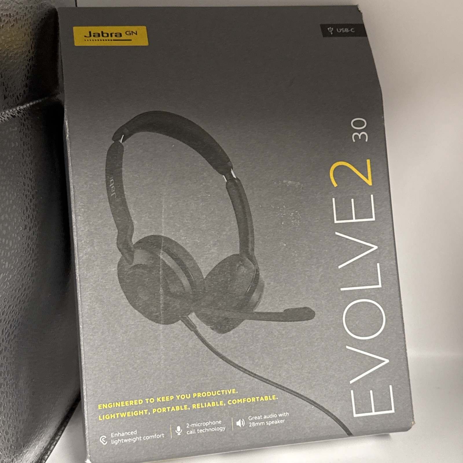 Jabra GN Evolve2 30 HSC140 Corded Headset USB-C Mono (23089-889-879) Black NEW