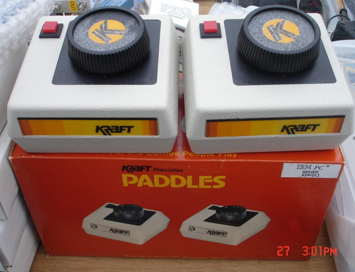 NEW Vintage 1980 Kraft IBM Dual PC Paddle Controller Retro Gaming 820-005 KPP-01