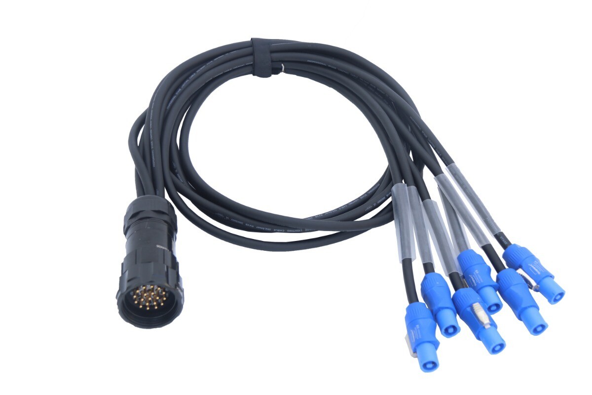 High Quality Breakout Cable Socapex To Powercon Cable 2meter for Stage Audio