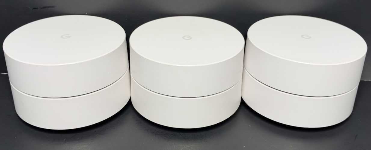 Google Wifi AC1304 Mesh System 3 Pack White Wireless Router AC-1304