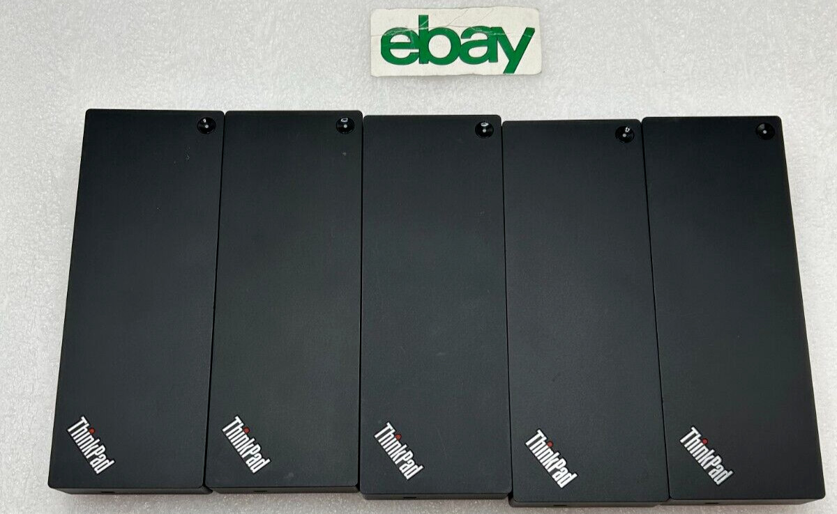 LOT OF 5 Lenovo ThinkPad Thunderbolt 3 Dock DBB9003L1 Type 40AC NO POWER ADAPTER