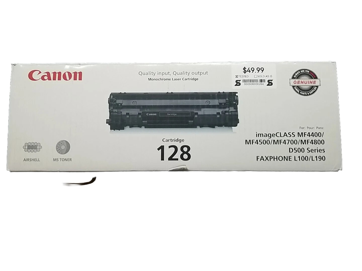 Canon 128 (3500B001) Black Toner Cartridge