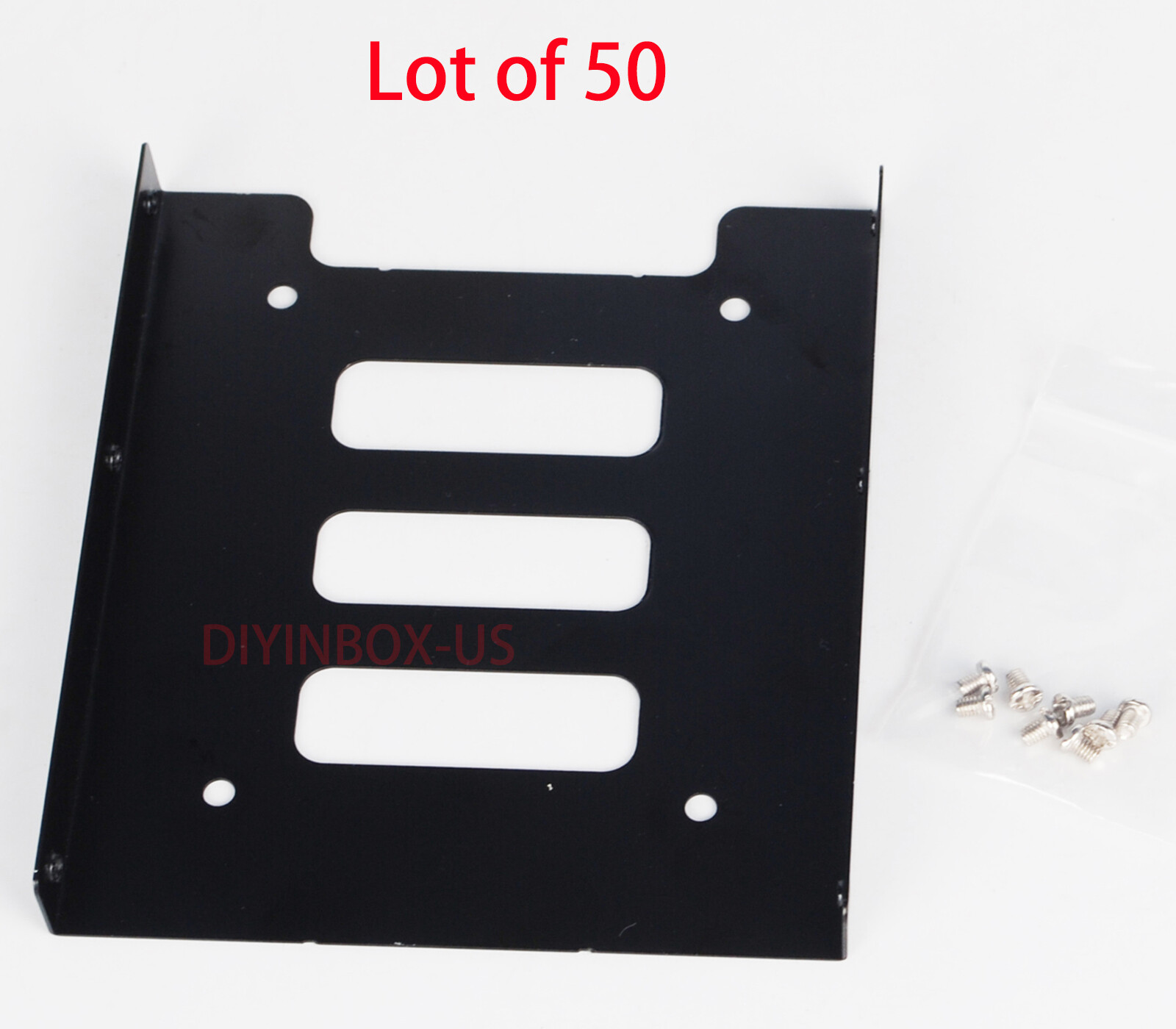 Lot of 50 2.5" to 3.5"Bay SSD Metal Hard Drive HDD Mounting Bracket Adapter Dock