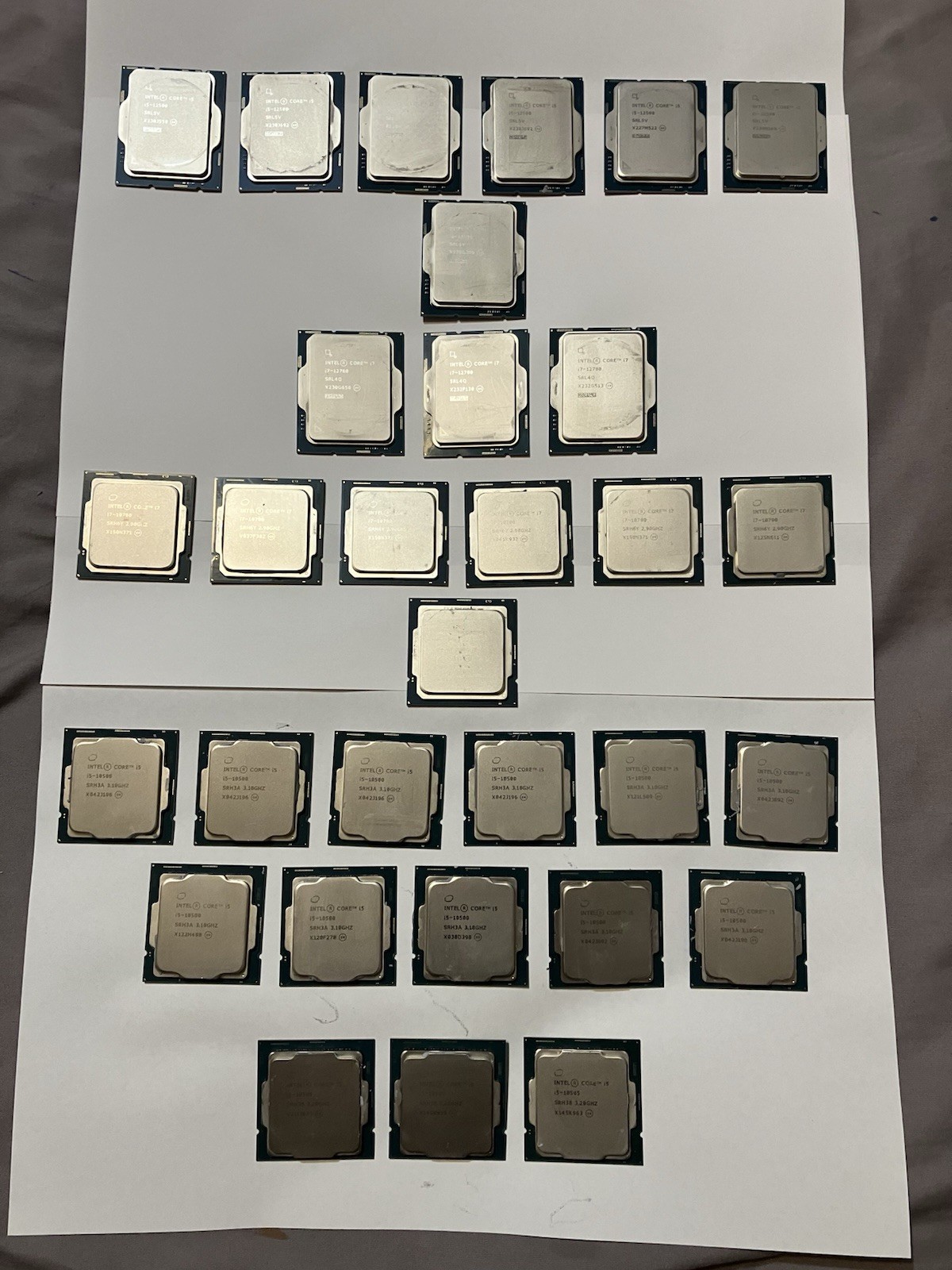 INTEL CORE MIXED INTER CORE . READ DESCRIPTION