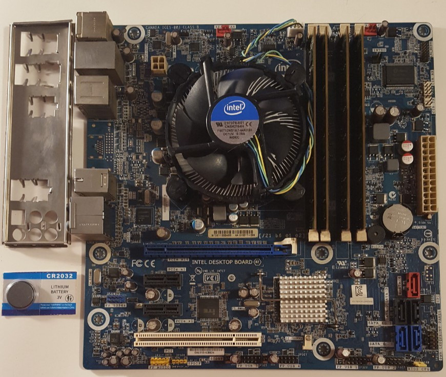 Intel/DP67DE/Micro ATX Motherboard/i5-2500K/8GB RAM/DDR3 1333/io Shield/New CMOS
