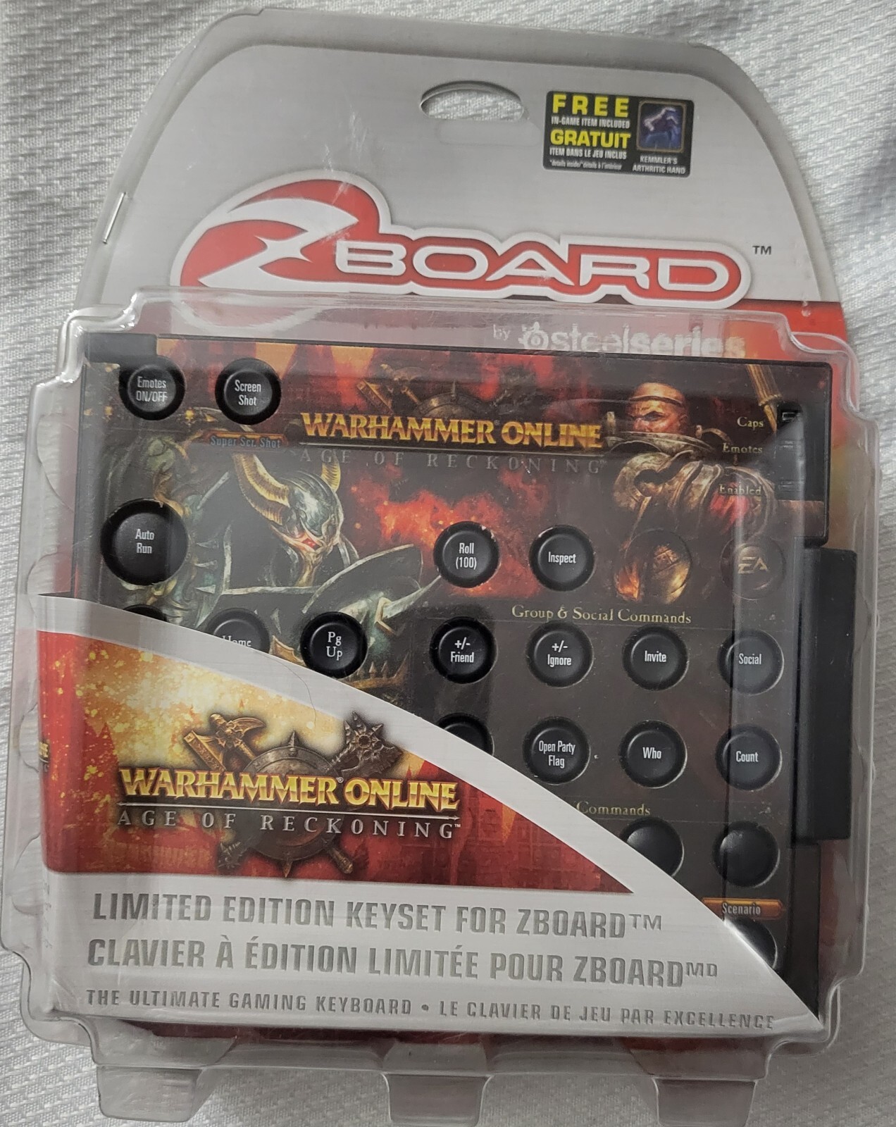 SteelSeries Warhammer Online: AoR Limited Ed Gaming Keyset for Zboard - NEW
