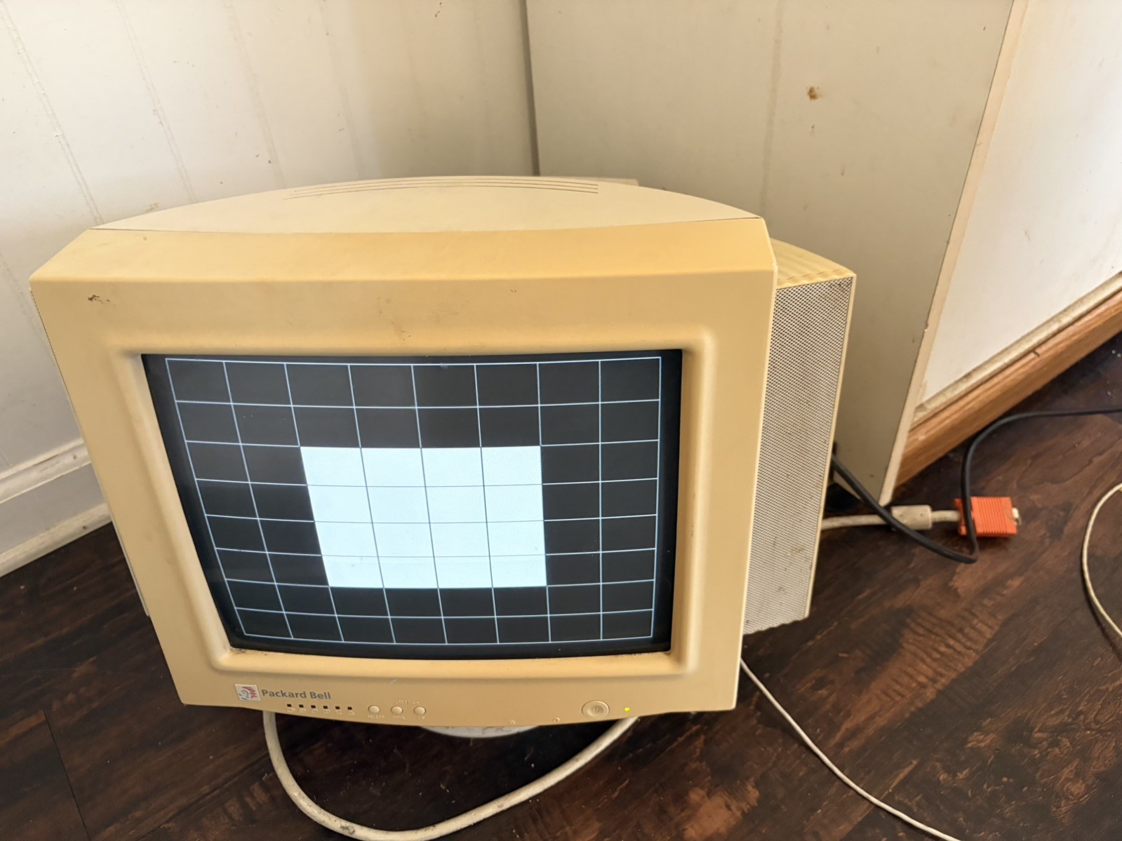 Vintage Packard Bell 14" 1411SL VGA CRT Computer Monitor - Untested as is