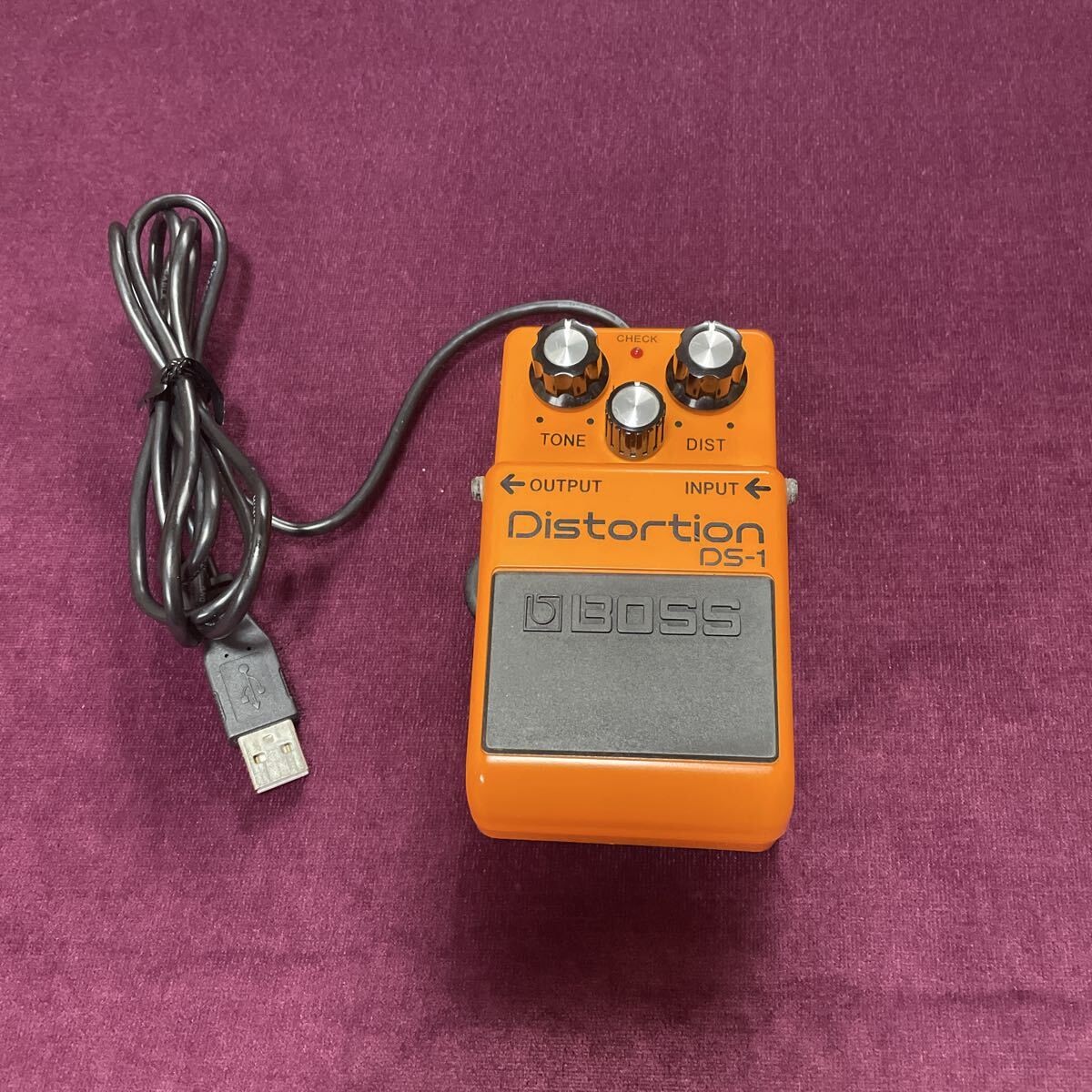 [Rare] BOSS DS-1 Type USB Mouse / Boss Compact Pedal Type/ Wired Orange / Tested
