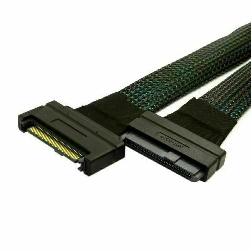 CY Xiwai U.2 U2 SFF-8639 NVME PCIe SSD Cable Male to Female Extension 50cm 68pin