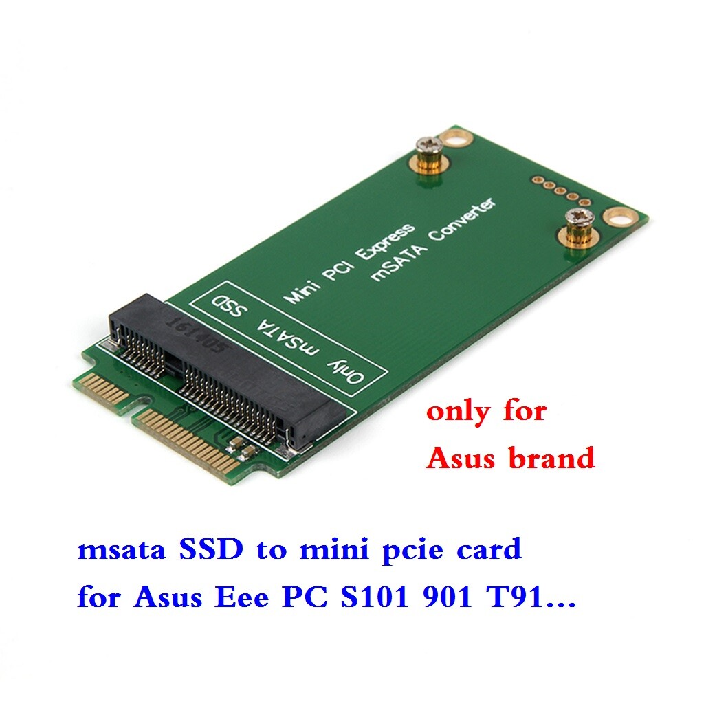 3x5cm mSATA to 3x7cm Mini PCI-E SATA SSD Adapter for Asus Eee PC S101 901 T91