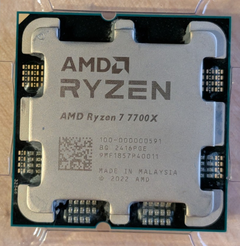 AMD Ryzen 7 7700X 4.50Ghz 8 Core 100-000000591 16 Thread AM5
