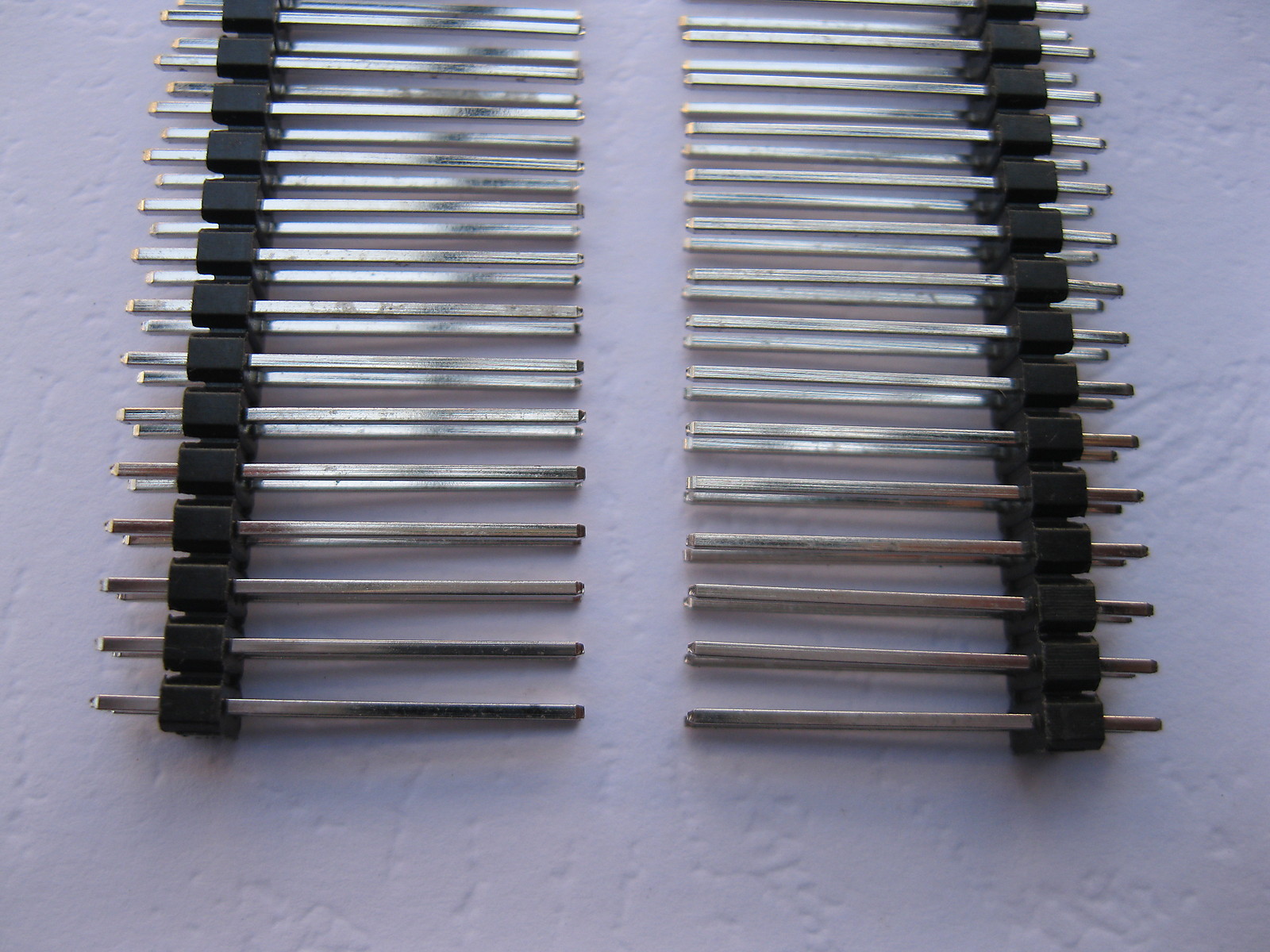 50 pcs 210mm Pitch 2.54mm 2x40 80pin Male Breakable Pin Header Double Row Strip