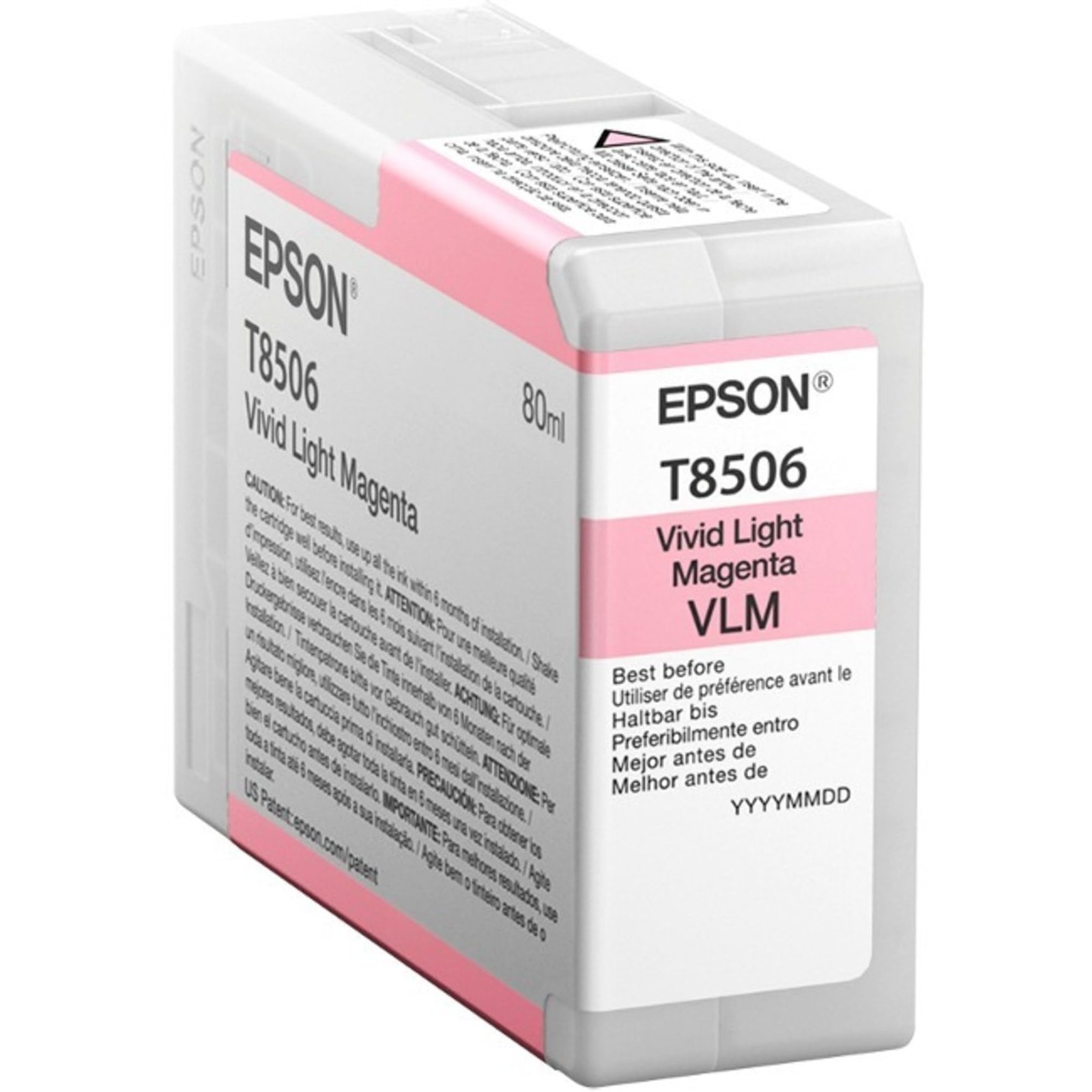 Epson UltraChrome HD Ink Cartridges Vivid Light Magenta 80ml Pack of Nine