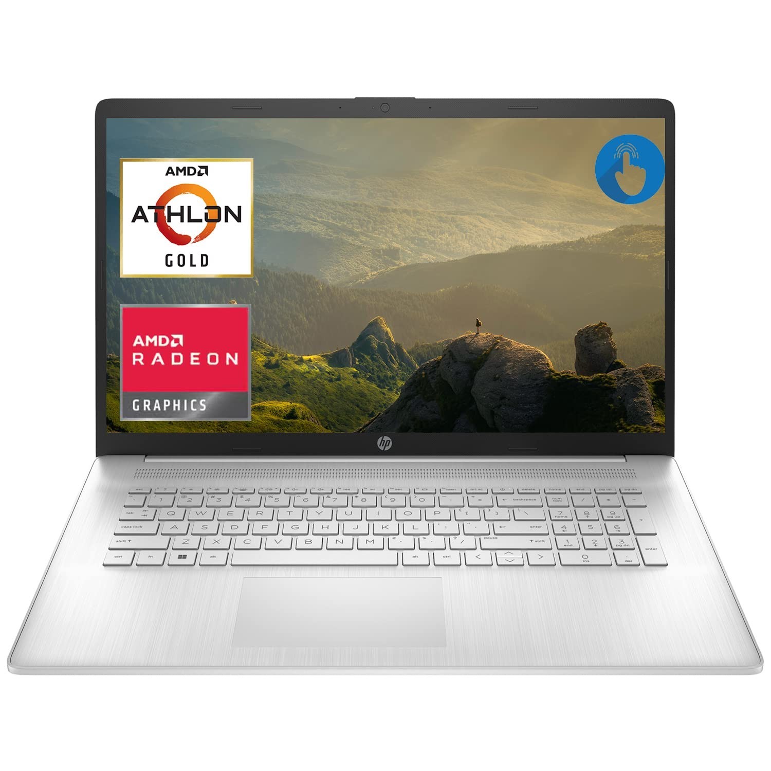Grade A HP 17-ca2096nr 17.3" Laptop Athlon Gold 3150U 8GB RAM 1TB HDD