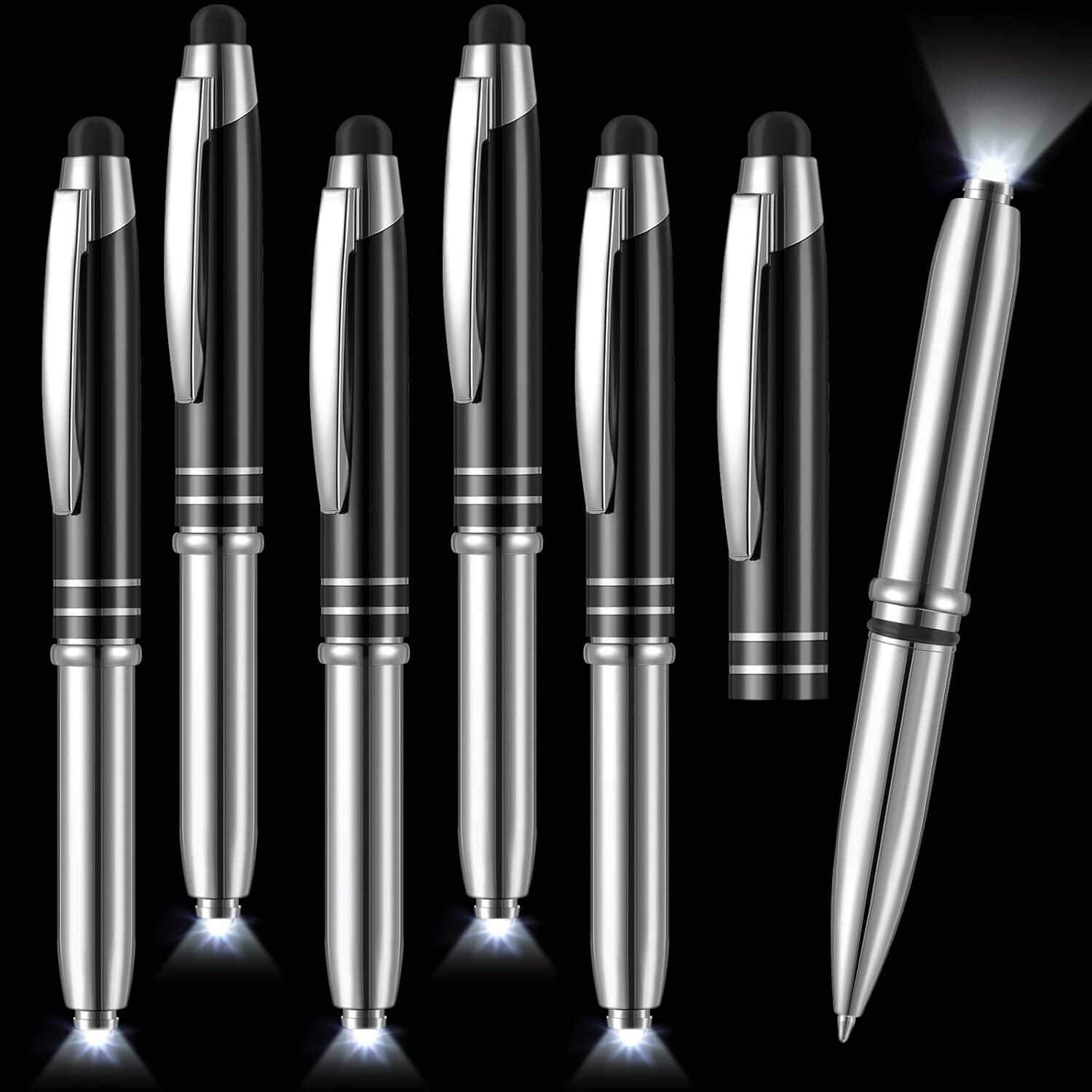 5 Pieces Stylus Pen for Touchscreen Devices Multi-Function Capacitive Pen with L