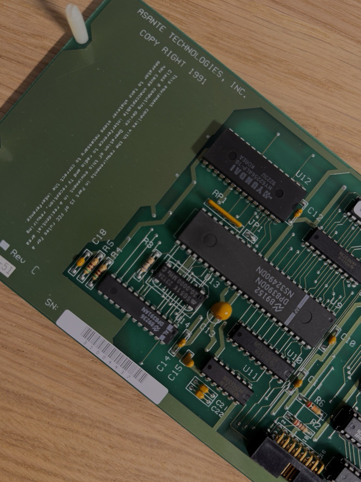 RARE Asante MacCon PDS Ethernet Card for Macintosh SE