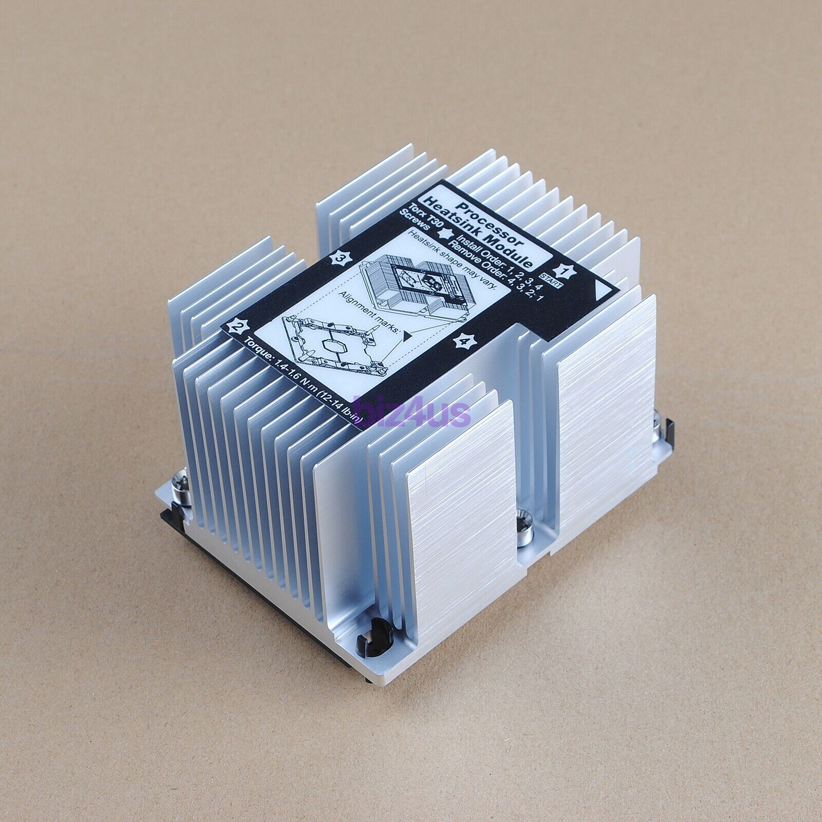 New Lenovo 01KP655 Heatsink for THINKSYSTEM SR550 / SR590 / SR650 / SR670 W/Cage