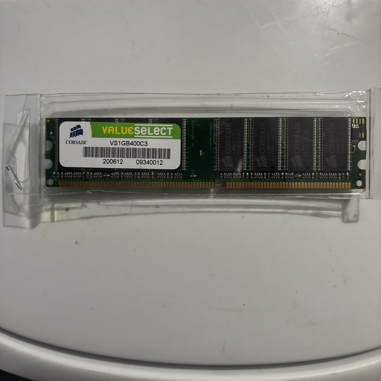 1GB PC3200 DDR-400 CORSAIR VS1GB400C3 VALUE SELECT RAM MEMORY PC-3200