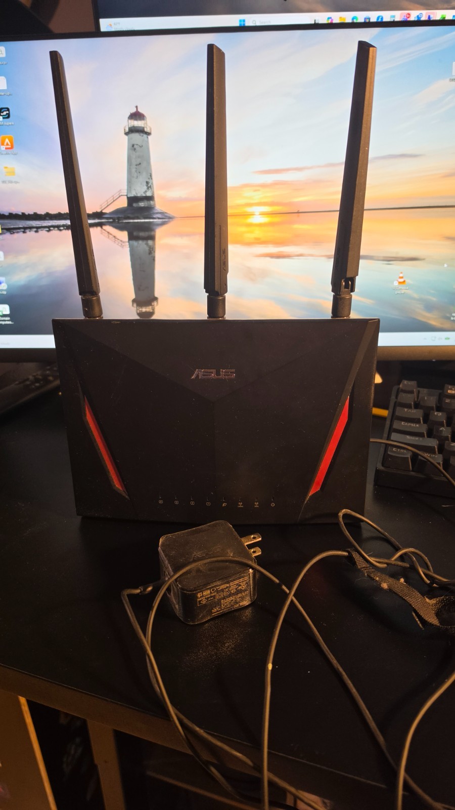 ASUS AC2900 Dual Band Gigabit WiFi Gaming Router - Black (RT-AC86U)
