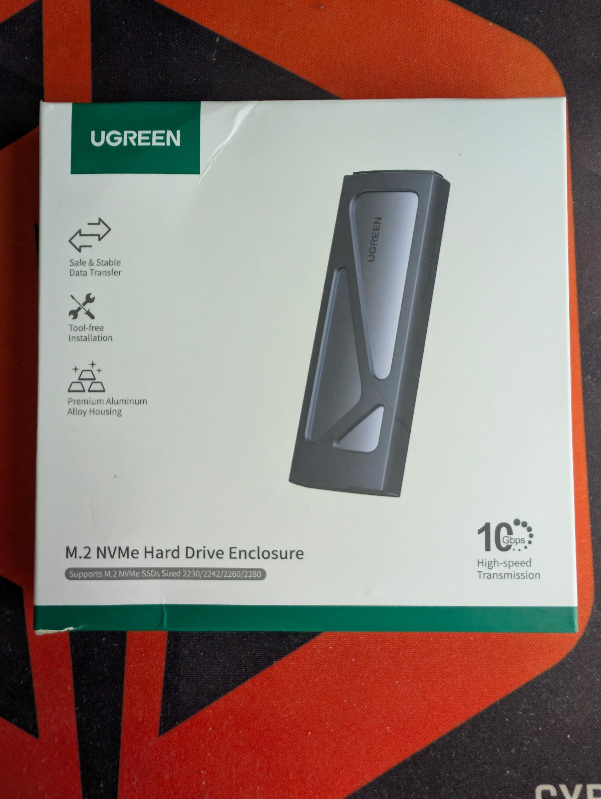 UGREEN 90541 M.2 NVMe SSD External Enclosure USB-C 10Gbps Aluminum