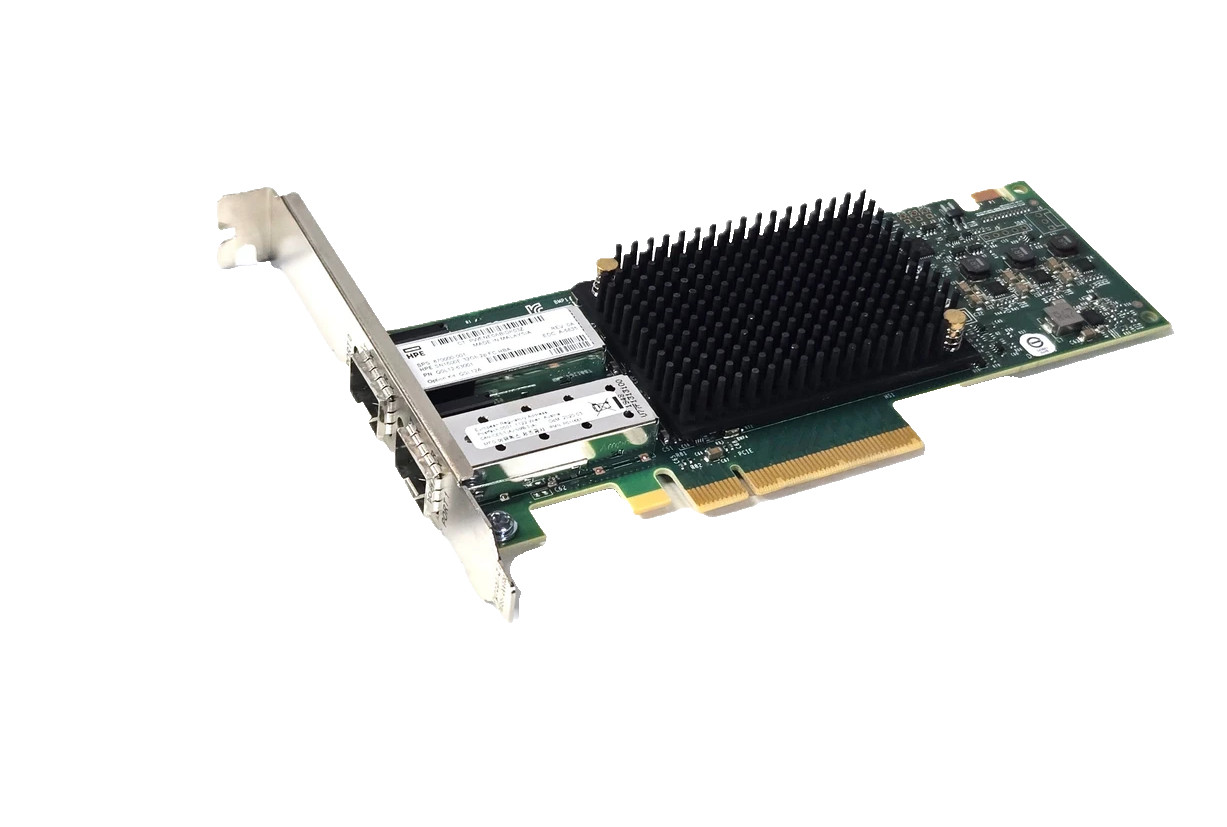 HPE StoreFabric SN1600E 32Gb 2 Port FC HBA Q0L12A High Bracket 870000-001