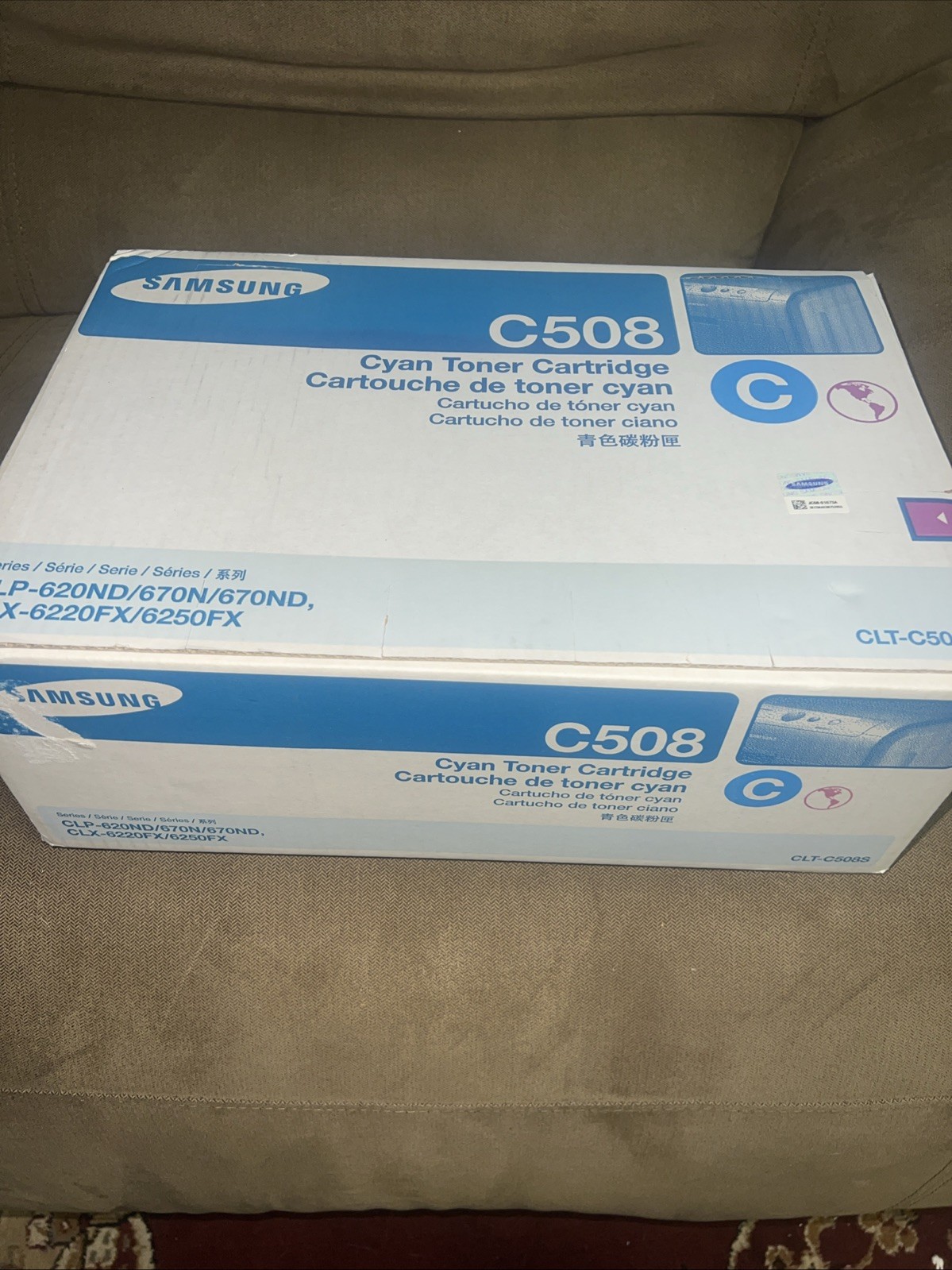 Genuine Samsung CLT-C508S Cyan Toner Cartridge CLP-620ND 670N/ND CLX-6220FX New