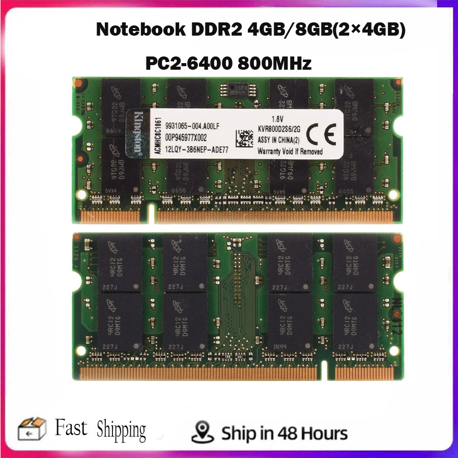 Notebook DDR2 4GB 8GB(2×4GB) PC2-6400 800MHz Laptop SODIMM Memory RAM lot
