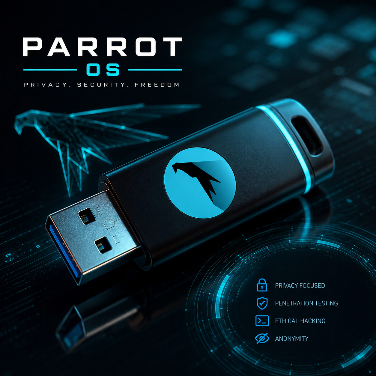 Parrot Security OS Bootable USB Drive Live Linux Ready to Boot USB 3.0