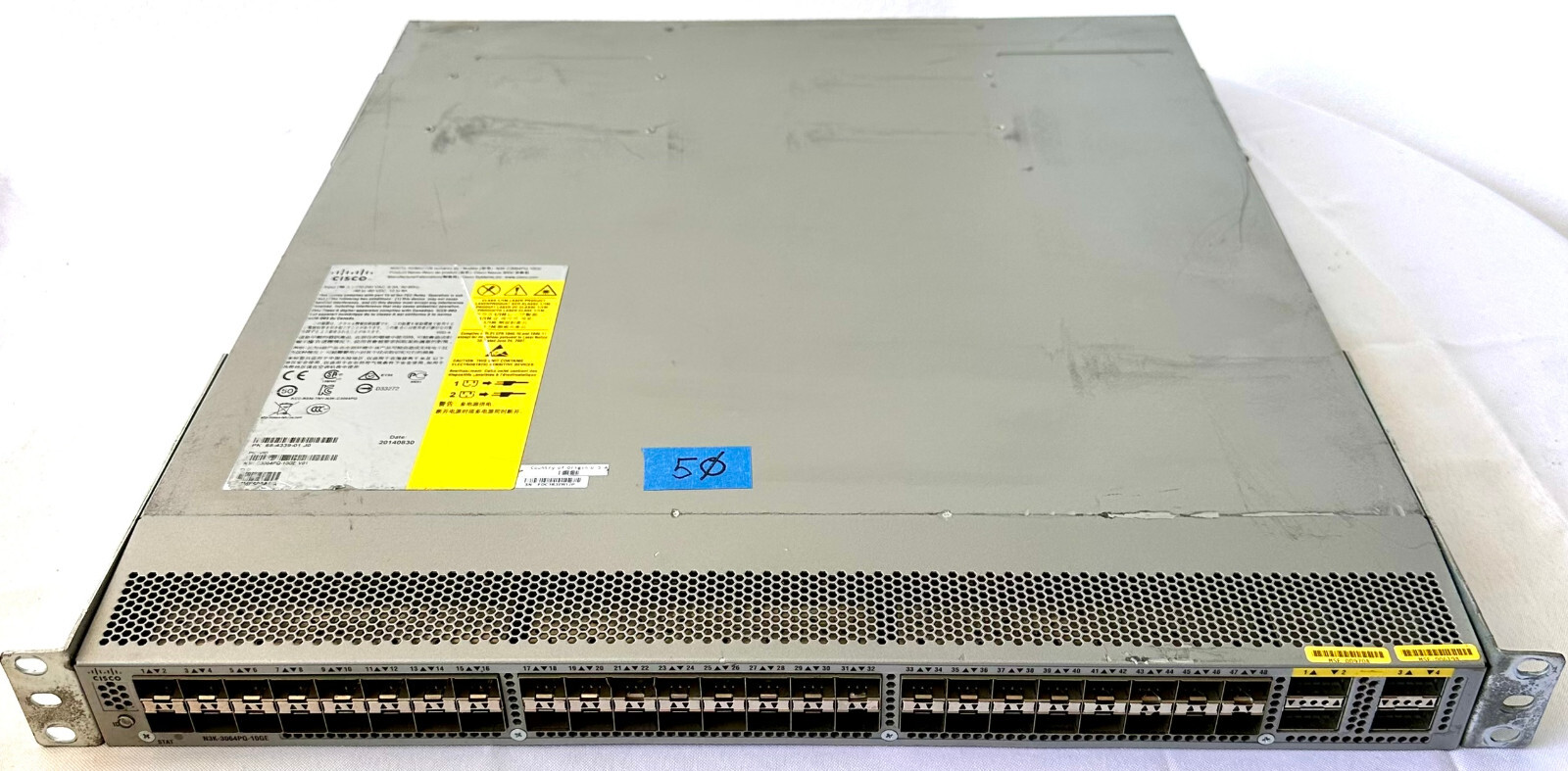 Cisco Nexus 3000 N3K-C3064PQ-10GE 10GbE V01 SFP+ 48-Port Switch & brackets #50