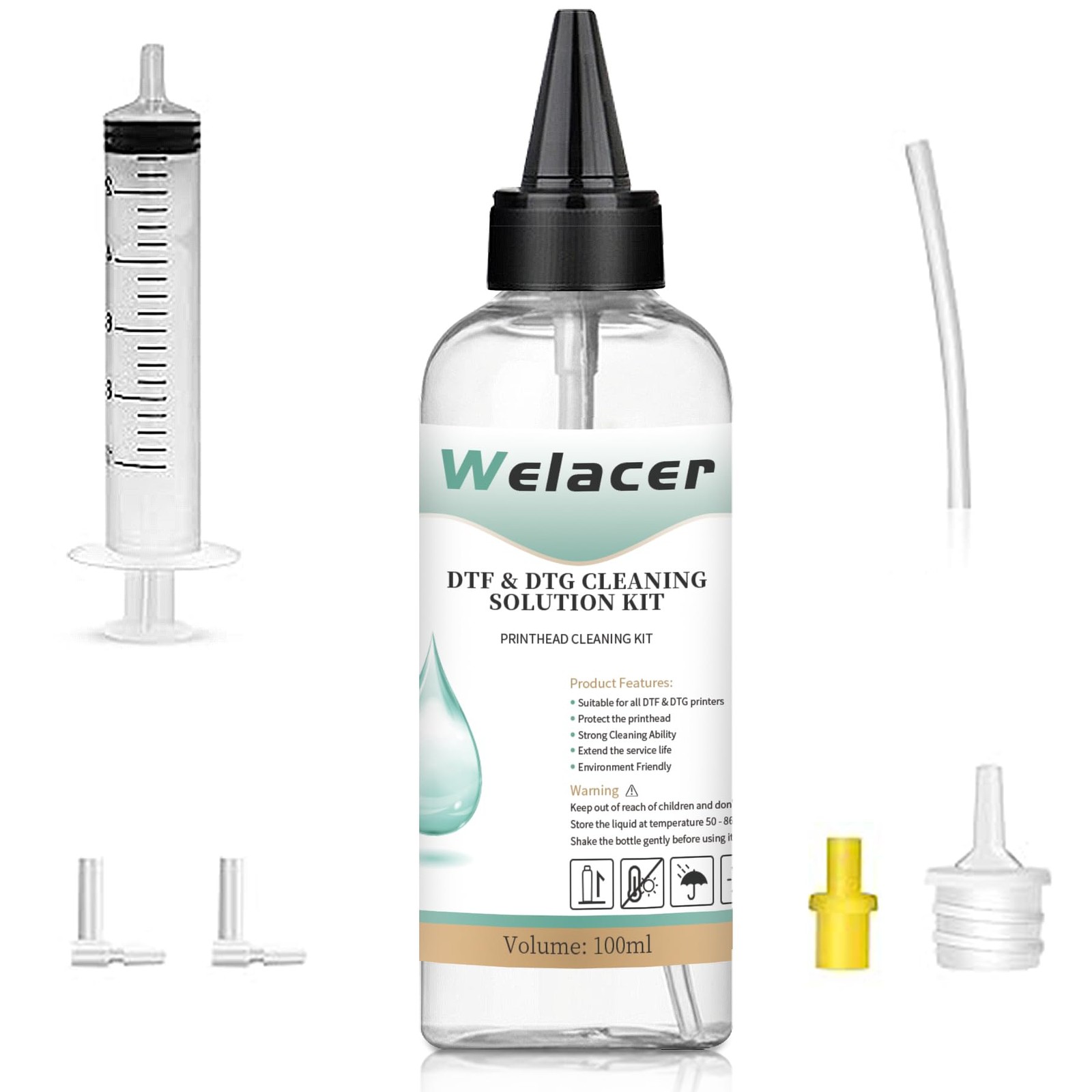 100ml DTF Printhead Cleaning Solution for ET8550 L1800 XP-15000