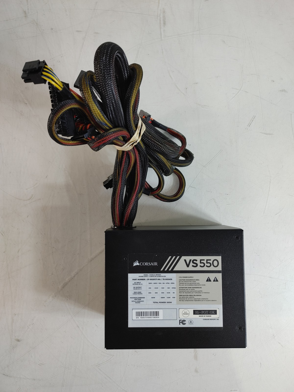 Corsair VS550 550 W 20+4 Pin ATX Desktop Power Supply CP-9020171-NA