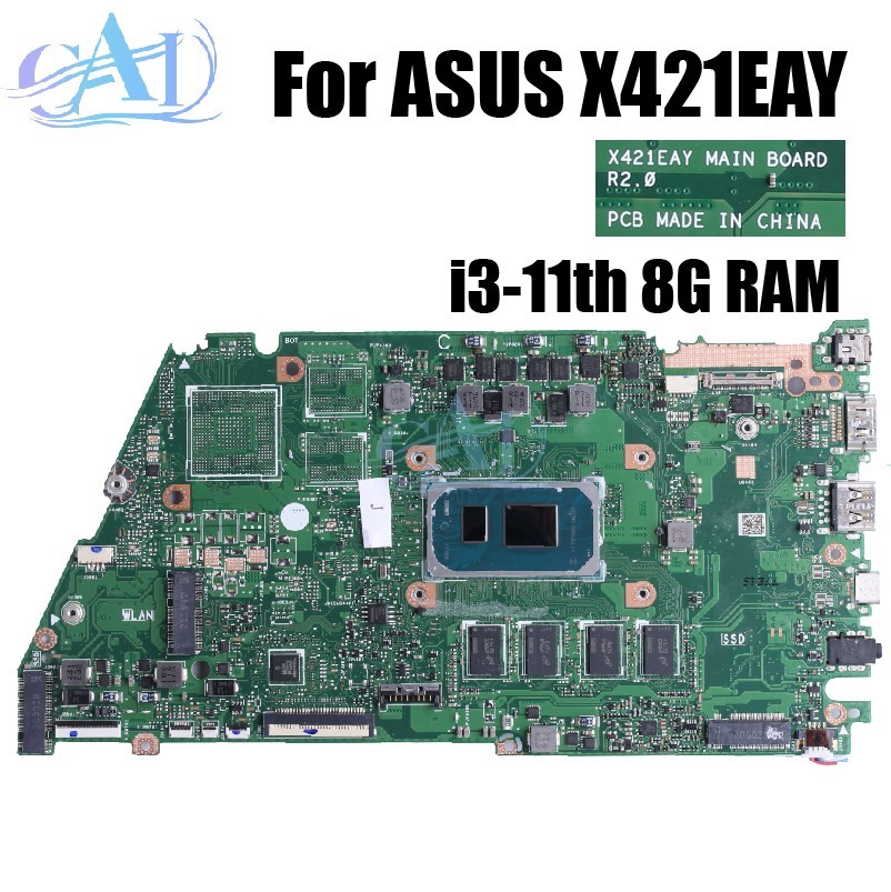 X421EAY For ASUS X421E X421EA X421EAY X421EQ X421EP Laptop Motherboard I3I5I7 8G