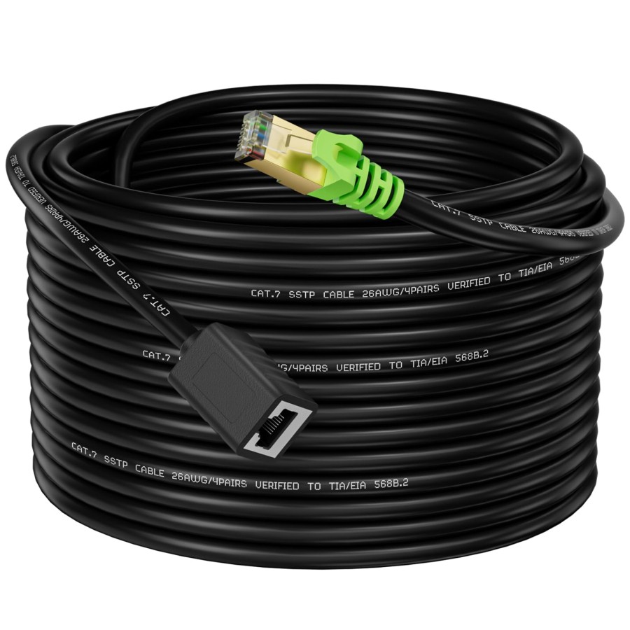 Weetcoocm Ethernet Extension Cable 3ft, Network Cat6a Extension Patch Cable RJ45