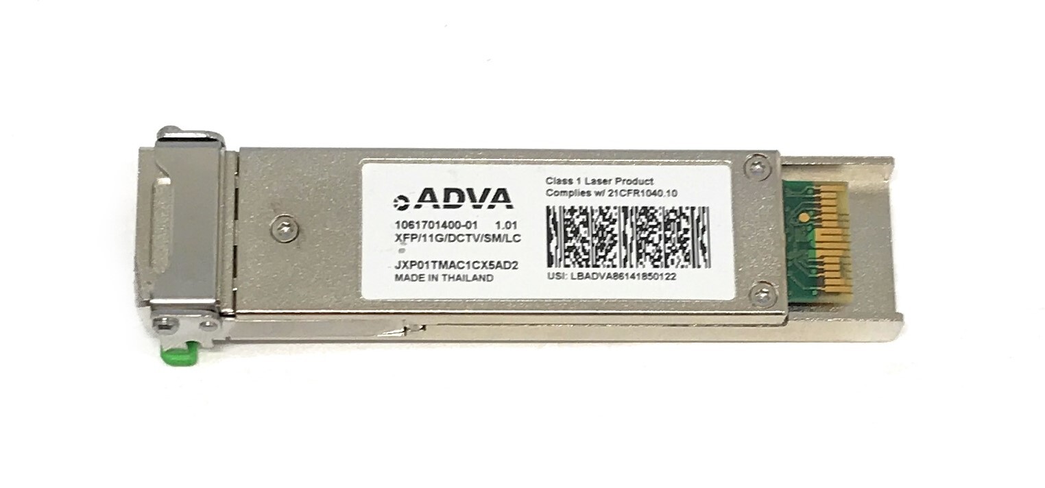 ADVA 1061701400-01 80km 1550nm DWDM C-Band XFP Transceiver XFP/11G/DCTV/SM/LC