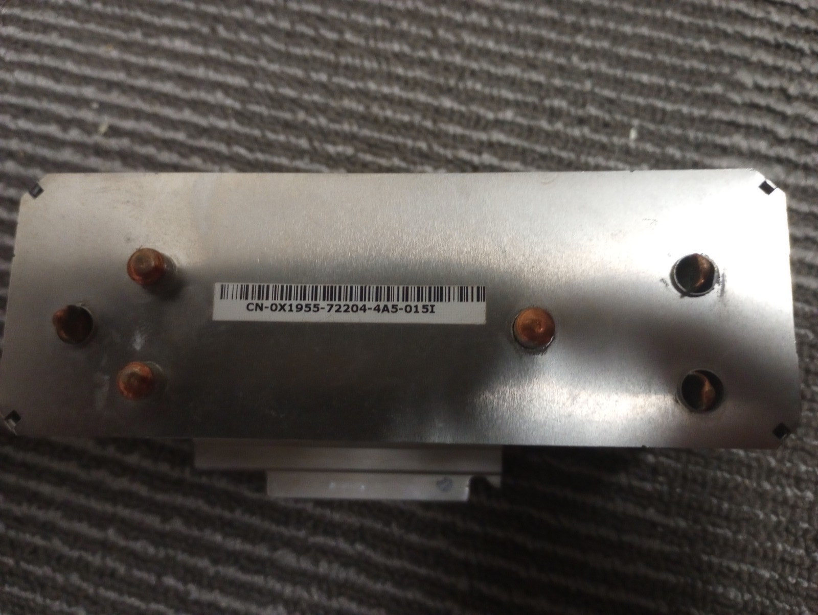 •	Genuine Dell Poweredge 2800 2850 Server CPU Heatsink X1955 TD634 0X1955 0TD634
