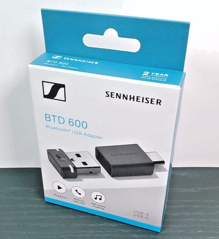 Sennheiser - BTD 600 - Bluetooth USB Adapter - USB-A/USB-C Adapter - New/Sealed