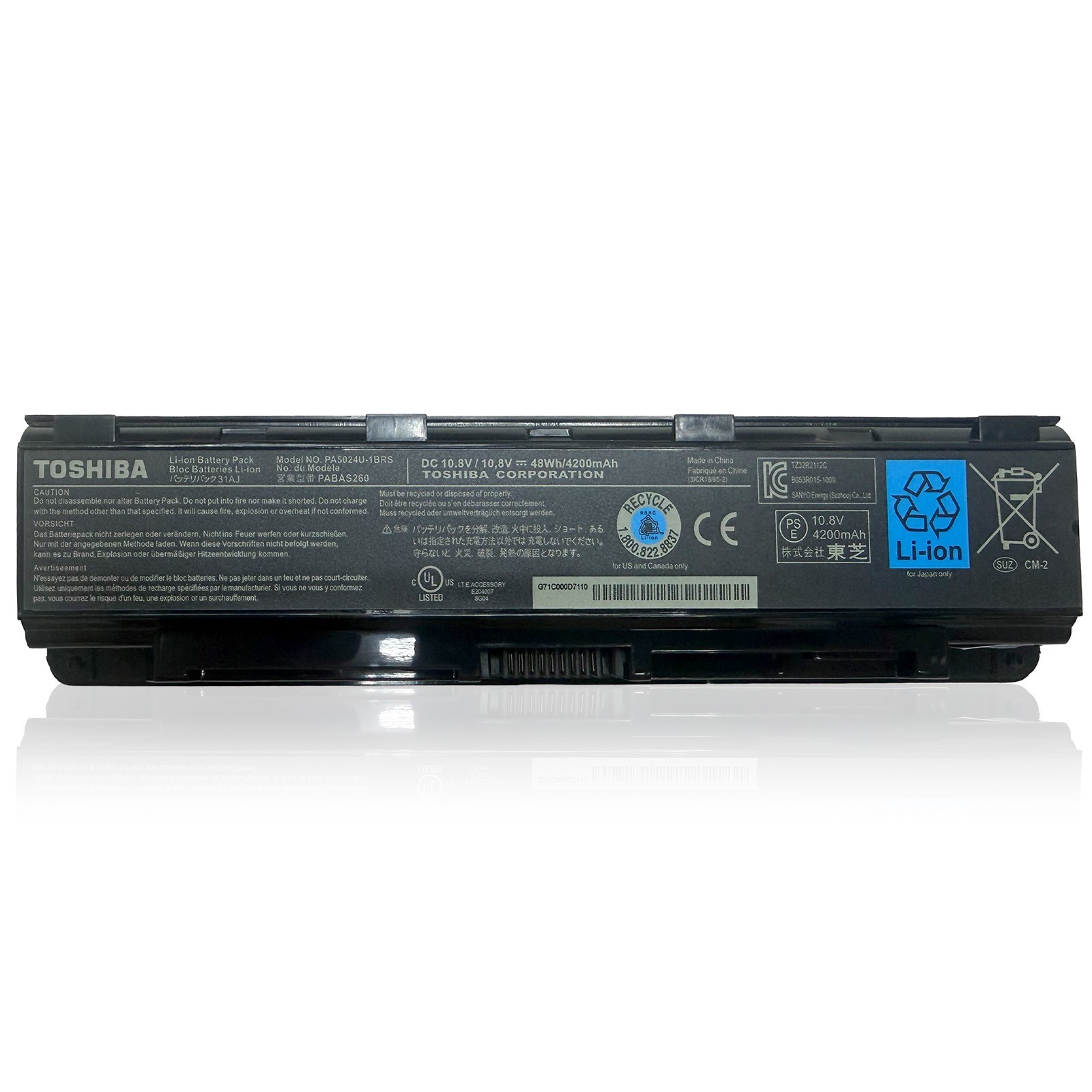 lot OEM Genuine PA5024U-1BRS Laptop Battery For Toshiba Satellite C850 PABAS260
