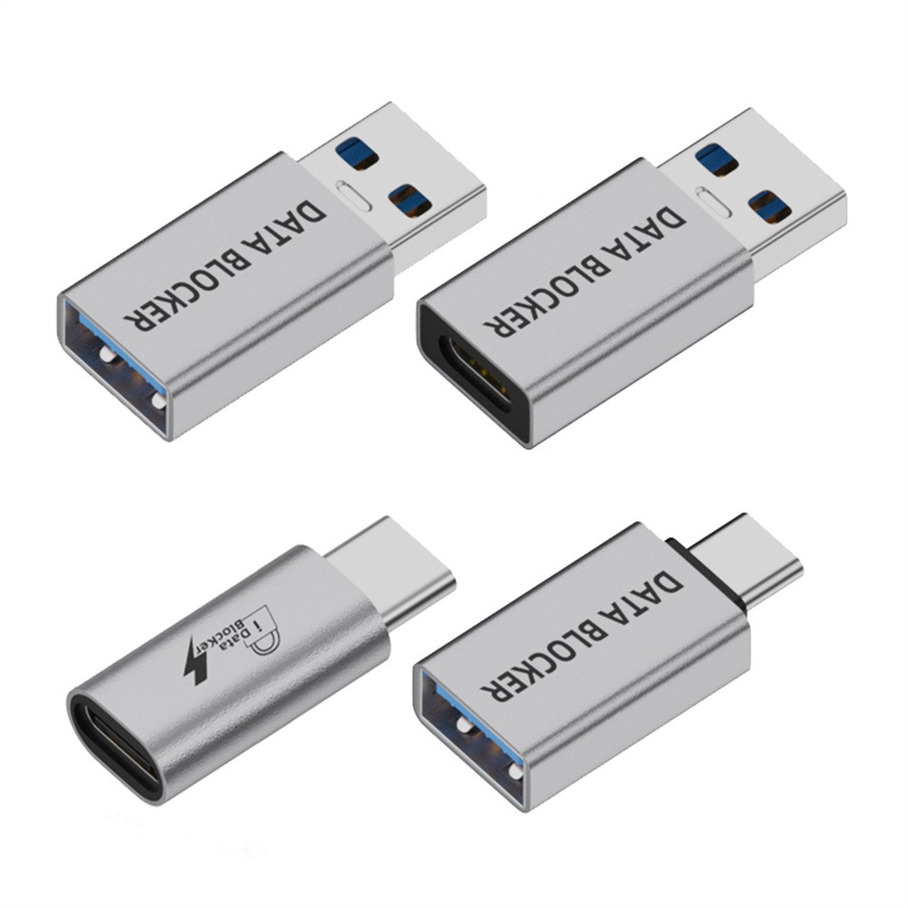 CY 4pcs/lot Data Blocker USB 3.1 Type-A Male Female to USB-C Male Female Adapter