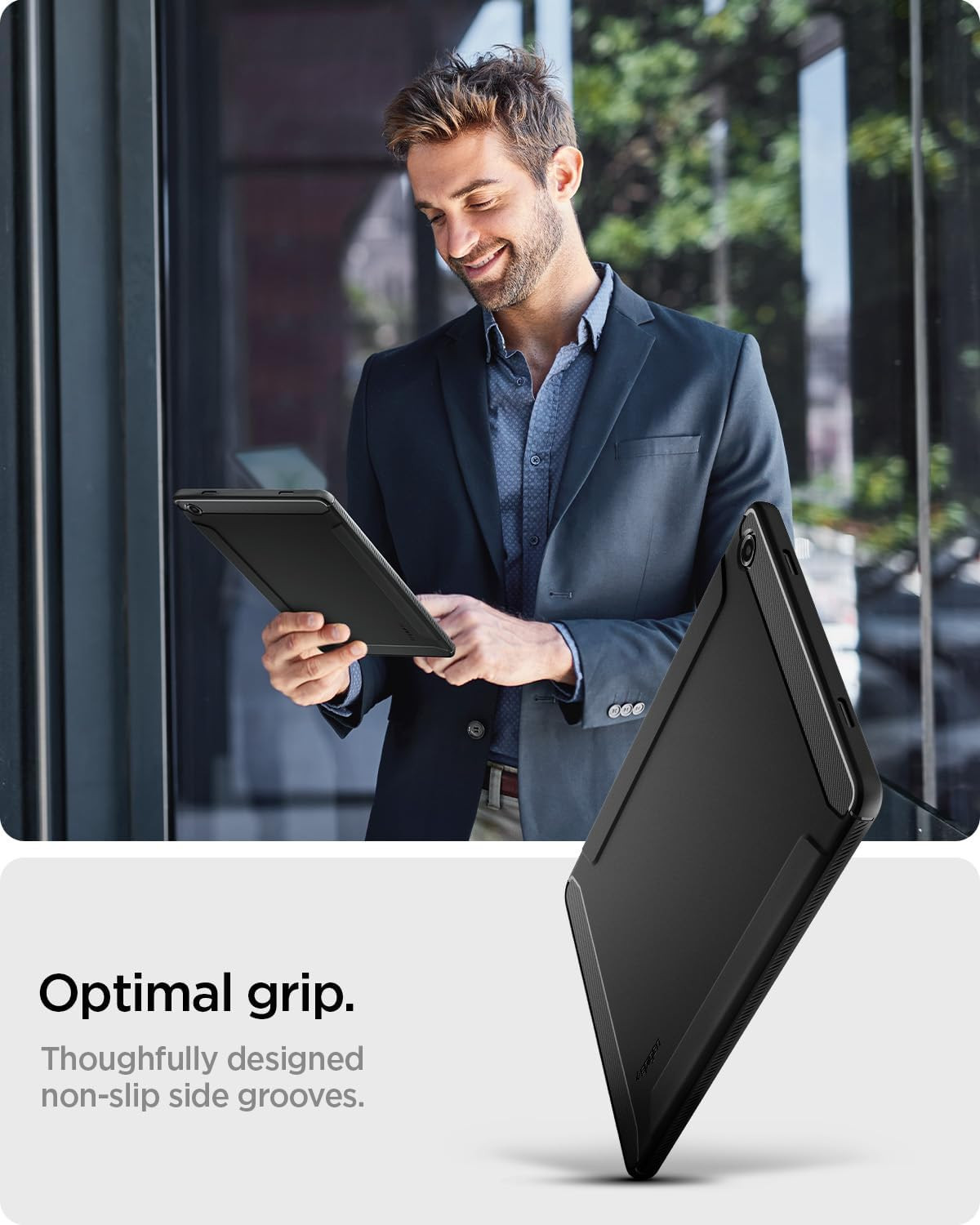 Spigen for Galaxy Tab A11+ plus Case (2025), Rugged Armor Slim Protective Cas...