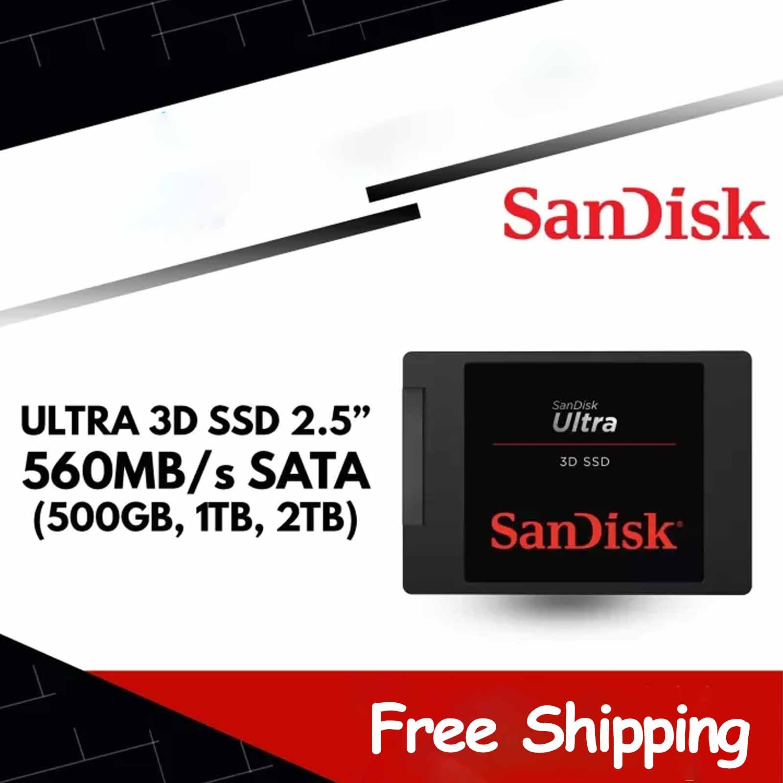 SanDisk Ultra 3D NAND 250GB Internal SSD - SATAIII 500GB 1TB 2TB Solid State Lot
