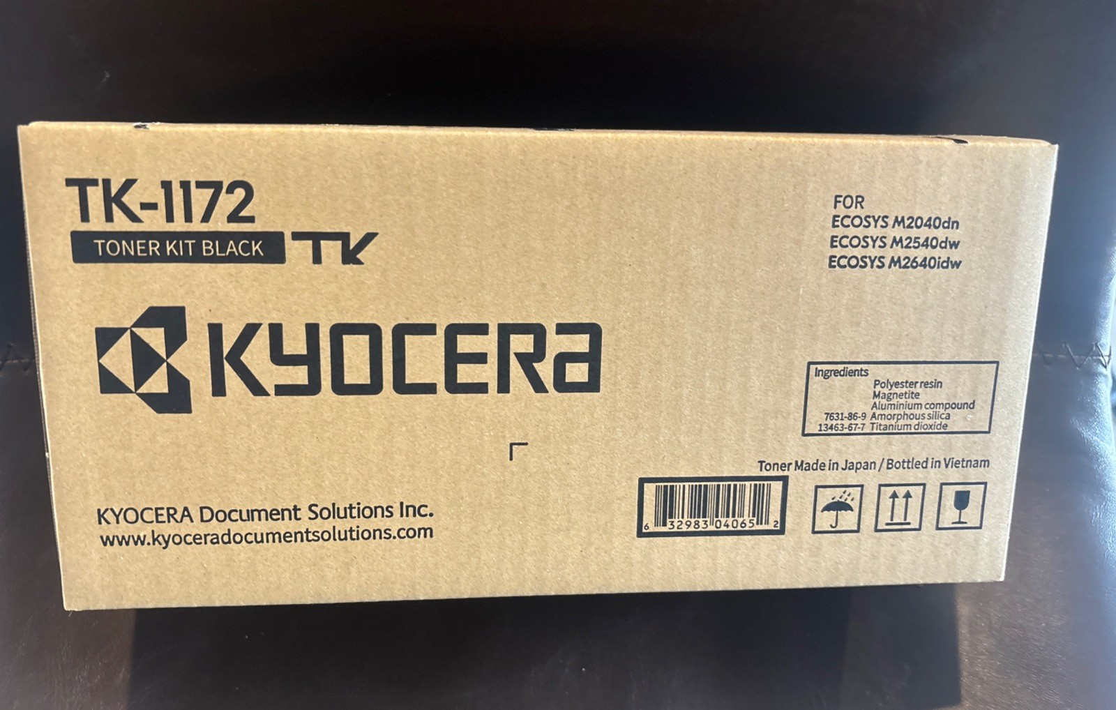Kyocera TK-1172 Black Laser Toner Cartridge for Kyocera Printers
