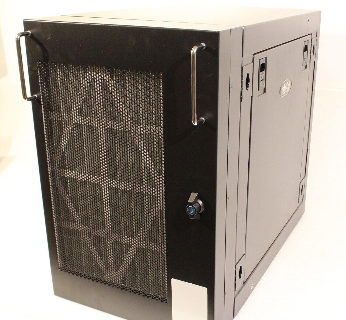 VERTICAL ORIENTATION WALL MNT 6U TRIPP LITE SRW6U w/AUX FILTER DUAL FAN DOOR NEW