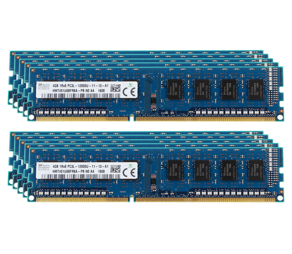 10PCS SK Hynix 4GB 1Rx8 PC3L-12800U DDR3L 1600Mhz DIMM RAM Desktop Memory RAM/.