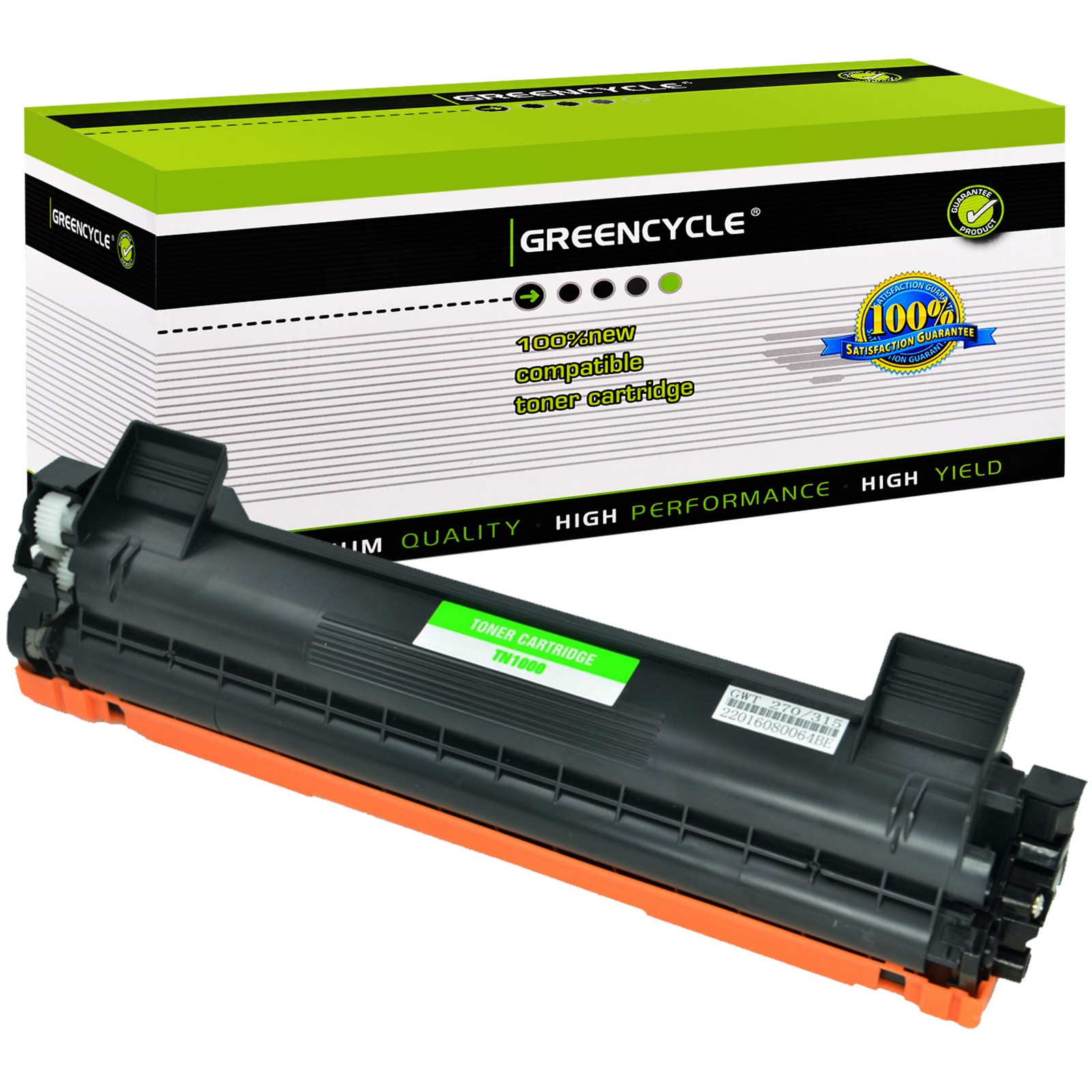 1PK TN1000 Toner Cartridge Compatible For Brother HL-1110R DCP-1510 MFC-1810R