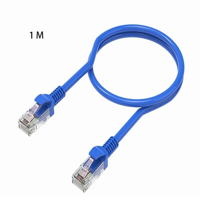 Cat5e LAN Network Cable RJ45 Ethernet Patch Lead High Speed LAN Cord 1M 15M Blue
