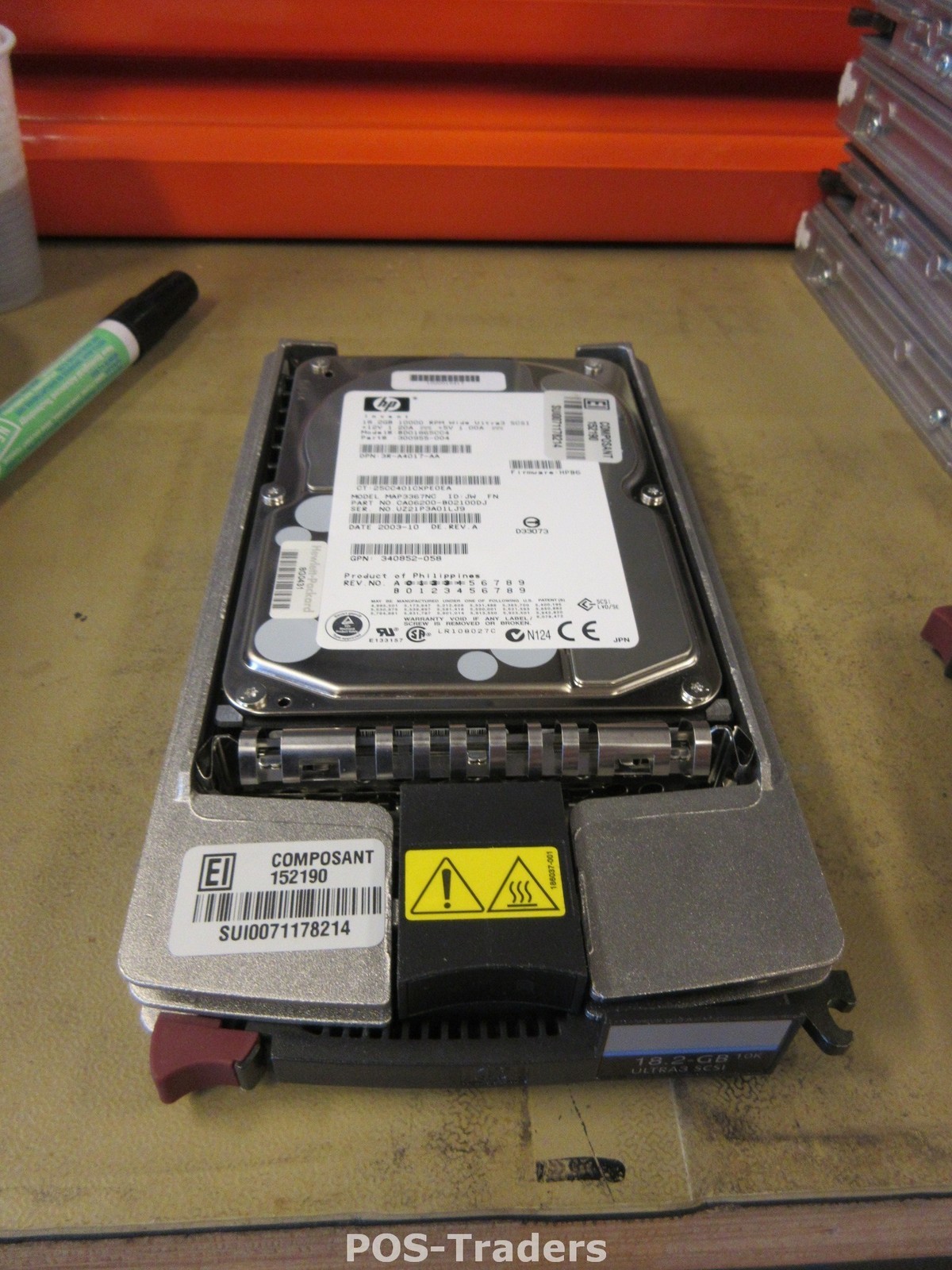 HP 18.2GB BD01865CC4 300955-004 MAP3367NC Ultra-160 SCSI HDD SCA 80-Pin 10K 3.5"