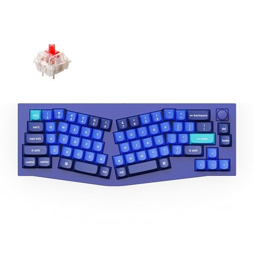 NAVY BLUE - KEYCHRON Q8 ALICE LAYOUT QMK CUSTOM MECHANICAL KEYBOARD