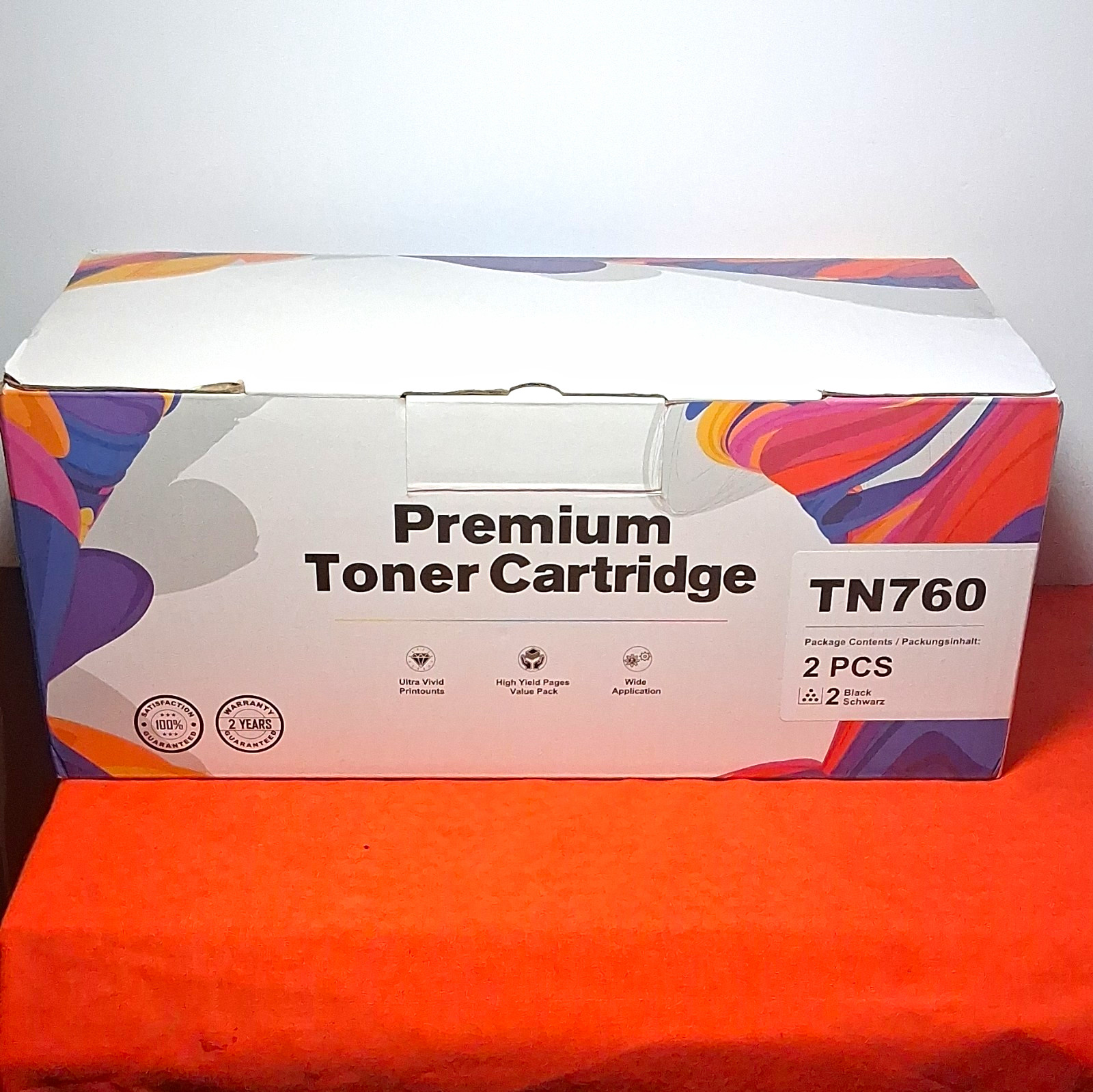 E-Z Ink TN760 Black Laser Toner Cartridge 2 Pack for Brother
